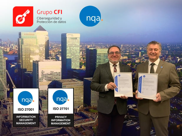 Grupo CFI, primera empresa de España Certificada en la ISO 27701 por NQA