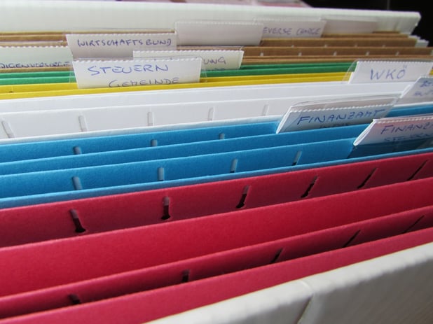 Archivado de documentación con datos personales
